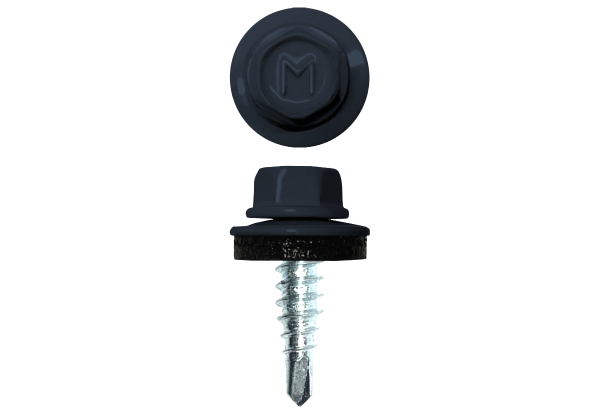 Саморез по металлу Daxmer 4,8х19 (250шт) сверло №2 RAL 5011