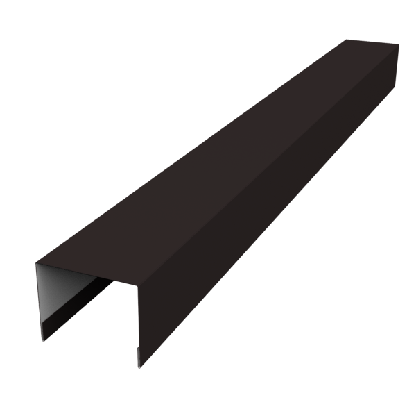 Крышка жалюзи Palermo 0,5 Satin RAL 9005 черный (2м)