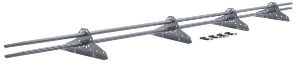 Снегозадержатель NEW трубчатый Grand Line RAL 9006 3м