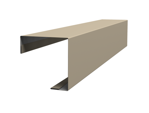 Угол внешний простой фальц 0,45 Drap TX RAL 1015 светлая слоновая кость (3м)