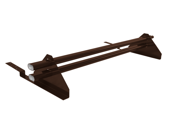 Снегозадержатель трубчатый для композитной черепицы Roman RAL 8017 (1м)