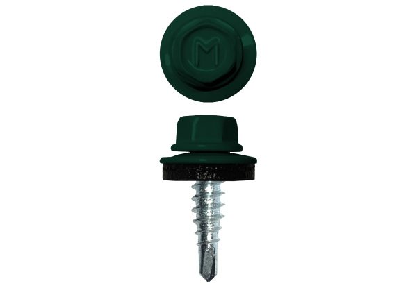 Саморез по металлу Daxmer  4,8х19 RAL 6005 (5000) сверло №2