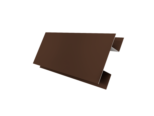 Планка H-образная Экобрус 0,45 Drap TX RAL 8017 шоколад (2м)