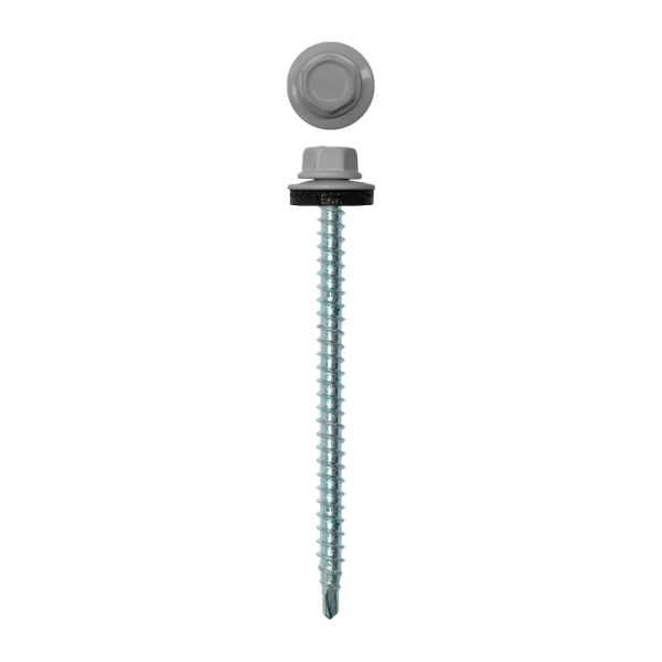 Саморез кровельный 4,8х70 (100шт) сверло №1 RAL 9006