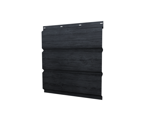 Софит металлический без перфорации 0,45 Print Premium с пленкой Grey Wood TwinColor
