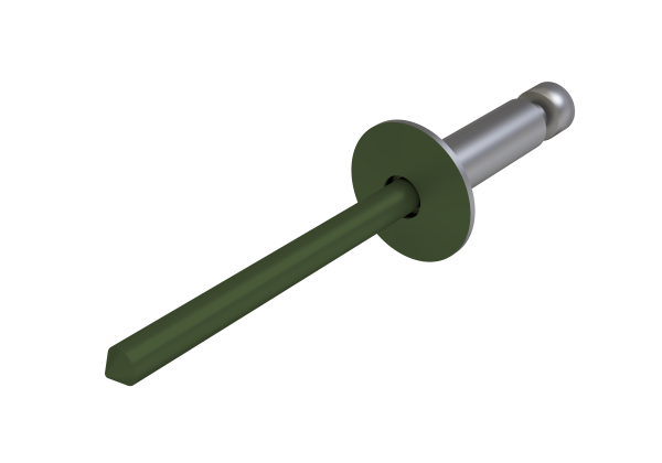 Заклёпка вытяжная Daxmer 3,2х8 (1000шт) сталь/сталь RAL 6020