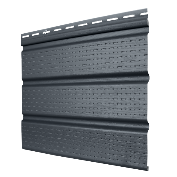 Софит Premium Acryl Grand Line полностью перфорированный графит (3,0м)