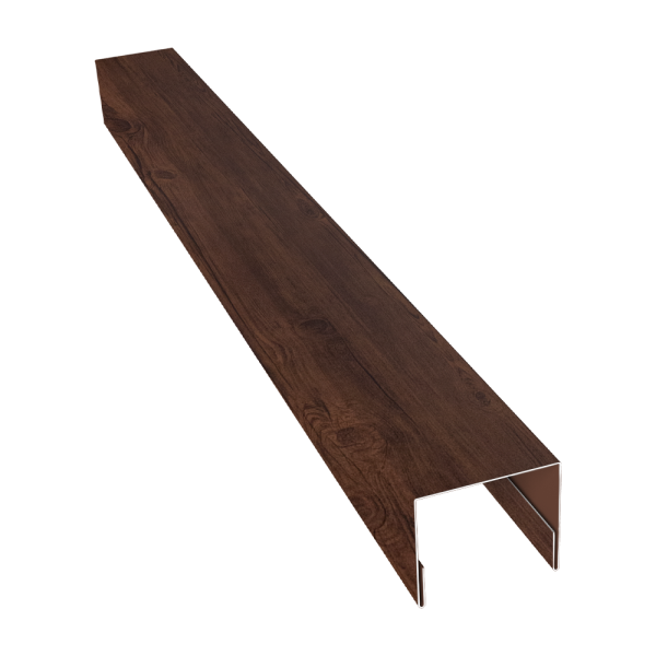 Планка П-образная заборная 24 0,45 Print Premium Cherry Wood Fresh TwinColor (2м)