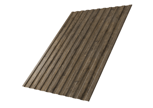 Профнастил С8A v01 0,45 Print Elite Nordic Wood TwinColor