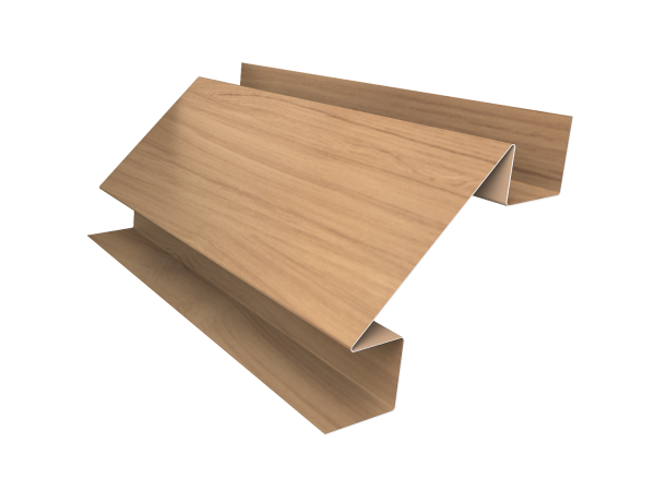 Планка угла внутреннего сложного Экобрус Grand Line 0,45 Print Elite Honey Wood TwinColor (3м)