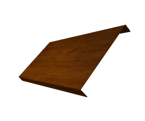 Ламель обратная 200 забора жалюзи Texas 0,45 Print Premium Golden Wood Intense FTC