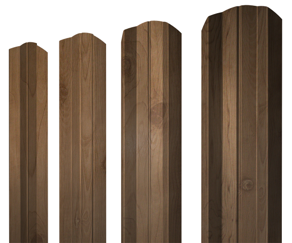 Штакетник М-образный А фигурный 0,45 Print Premium Pine Wood Fresh