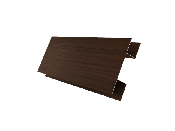 Планка H-образная стыковочная сложная 0,45 Print Elite Choco Wood TwinColor (2м)