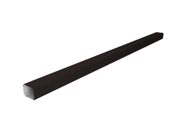 Труба гофрированная Vortex Lite Matt 76х102х3000мм RAL 9005 черный