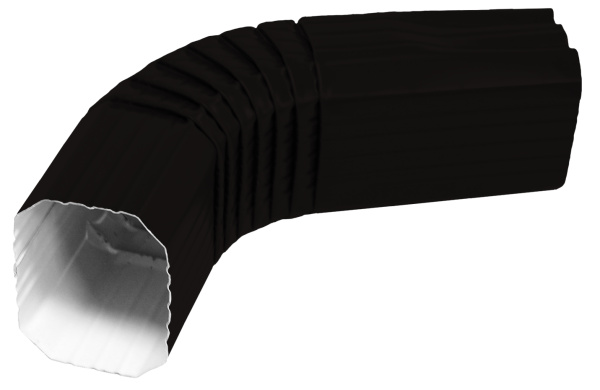 Колено прямоугольное Vortex Matt RAL 9005