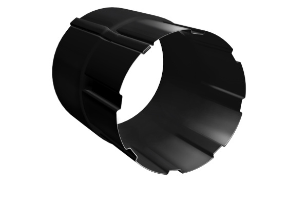 Соединитель трубы GL PU 90 мм RAL 9005 черный
