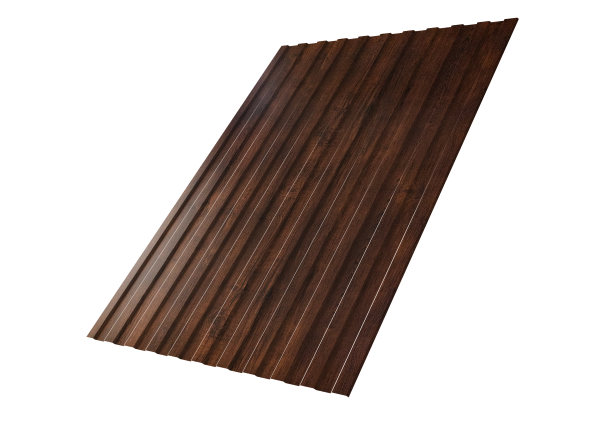 Профнастил С8A v01 0,45 Print Premium Cherry Wood Dark FTC