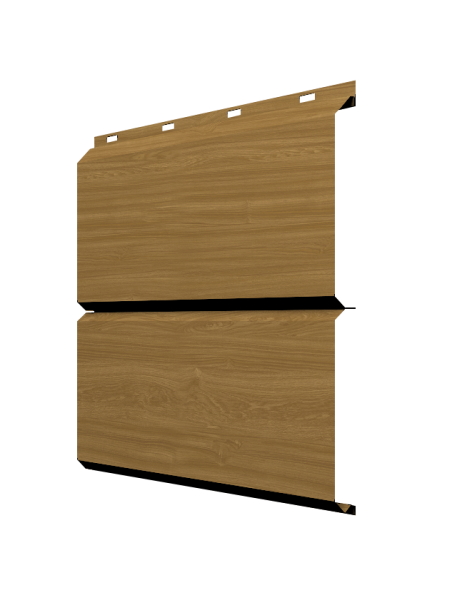 Софит ЭкоБрус new без перфорации 0,45 Print Elite с пленкой Honey Wood TwinColor