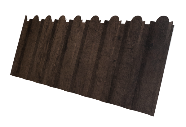 Профнастил С20B фигурный 0,45 Print Elite Antique Wood TwinColor