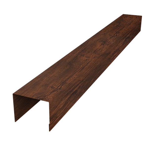 Нащельник 125 Texas 25х35 0,45 Print-Double Premium Cherry Wood Dark F (L1,5)