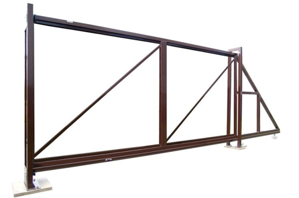 Ворота откатные Colority Zinc 2,03x4,0 RAL 8017