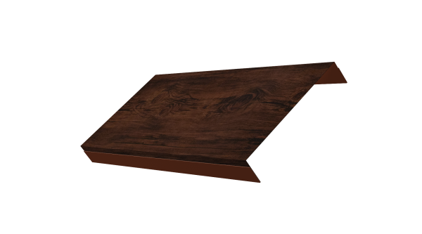 Ламель обратная 150 забора жалюзи Texas 0,45 Print Elite Cherry Wood TwinColor