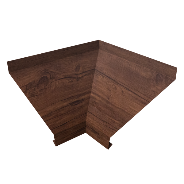 Угол отлива внутренний 100 0,45 Print Premium с пленкой Cherry Wood Fresh TwinColor