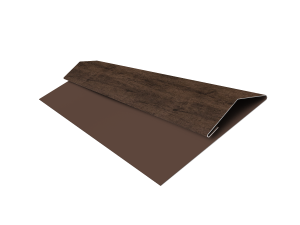 Планка стартово-финишная Экобрус Grand Line 0,45 Print Elite Antique Wood TwinColor (3м)