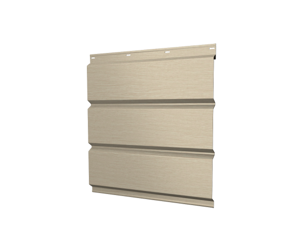 Софит металлический без перфорации 0,45 Print Elite с пленкой Milky Wood TwinColor