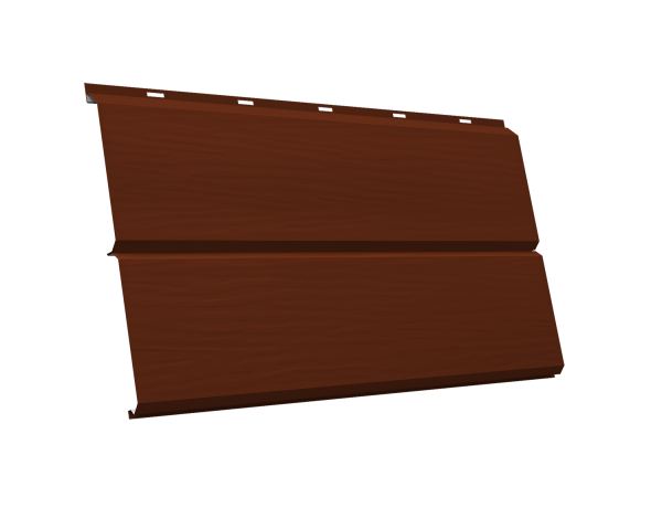 ЭкоБрус new 3D 0,5 Satin с пленкой RAL 3009 оксидно-красный