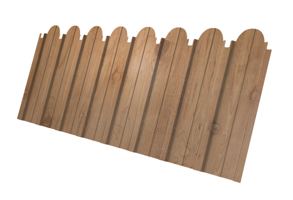 Профнастил C10A фигурный 0,45 Print Premium Pine Wood Fresh
