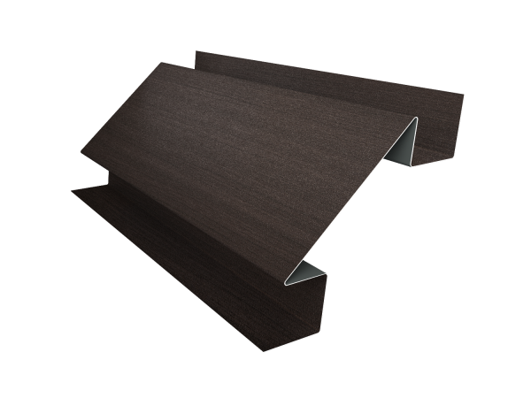 Угол внутренний сложный 75мм 0,45 Print Elite Coffee Wood TwinColor (2м)