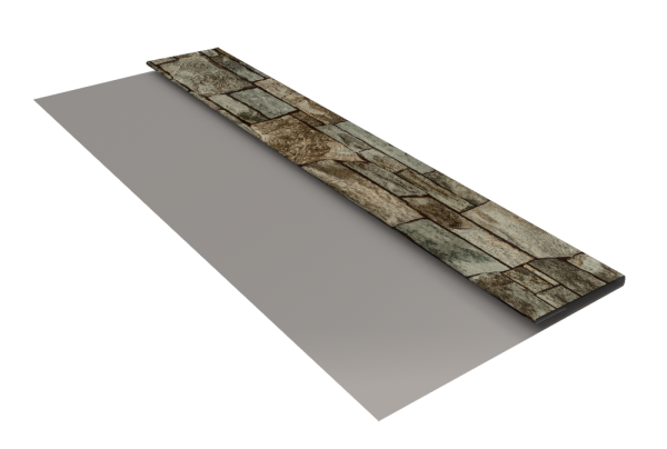 Планка стартовая Блок-Хаус new Grand Line 0,45 Print Elite Fine Stone TwinColor (3м)