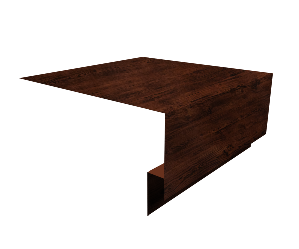 Планка околооконная сложная 200х75х18 (j-фаска) 0,45 Print Elite Cherry Wood TwinColor (2м)
