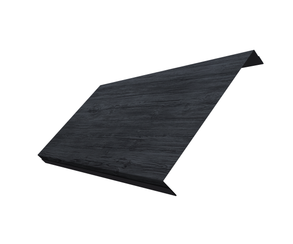 Ламель обратная 200 забора жалюзи Texas 0,45 Print Premium Grey Wood TwinColor