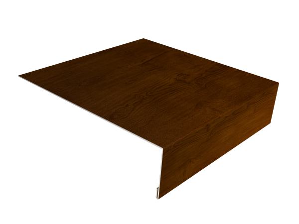 Планка лобовая/околооконная простая 190х50 0,45 Print Premium Golden Wood Intense FTC (3м)