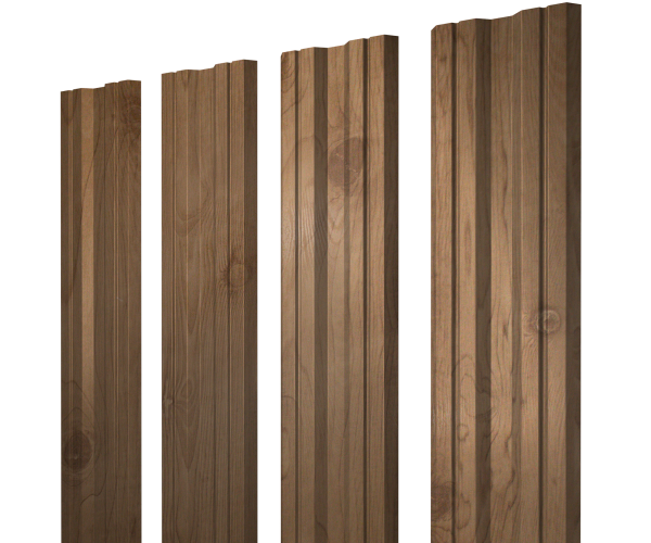 Штакетник Twin с прямым резом 0,45 Print Premium Pine Wood Fresh