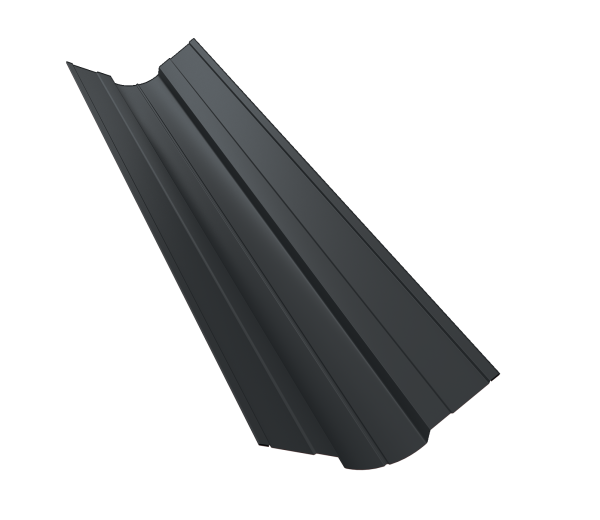 Планка ендовы верхней фигурной 70x70 0,5 Velur X RAL 7016 антрацитово-серый (2м)