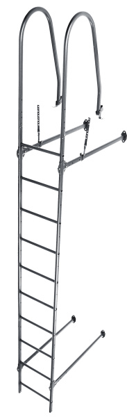 Лестница стеновая Grand Line RAL 7024 2,76м