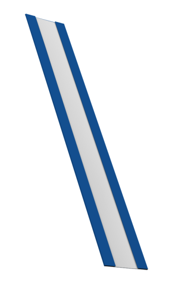 Крепежная планка жалюзи Milan, Milan Slim, Tokyo 0,5 Satin RAL 5005 сигнальный синий (1,8м)