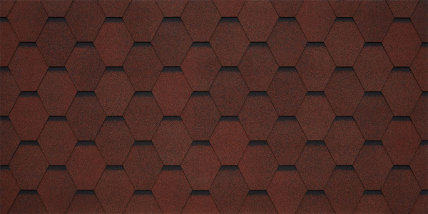 Черепица гибкая Tegola Garda rosso 409 (красный)