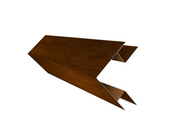 Угол внешний сложный 75х75 0,45 Print Premium Golden Wood Intense FTC (2м)