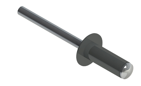 Заклёпка вытяжная Daxmer 4,0х10 RAL 7005 (750шт) нерж/нерж