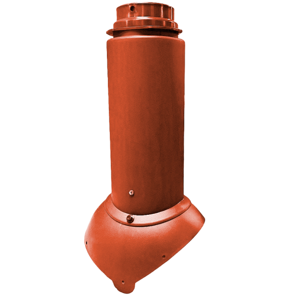 Выход канализации Krovent Pipe-VT 110/125 Изолированный красно-коричневый