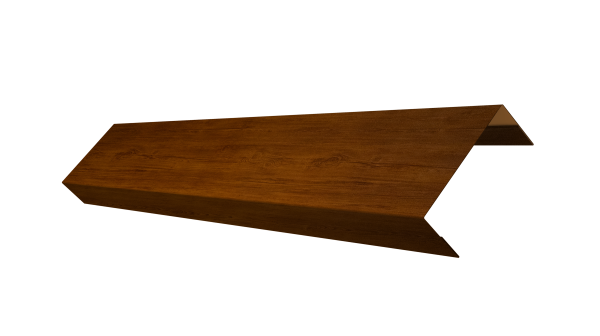 Ламель лицевая 50 забора жалюзи Texas 0,45 Print Premium Golden Wood Intense FTC