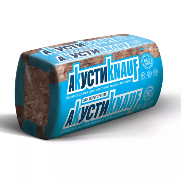 Звукоизоляция Akusti Knauf S37MR 12х75х610х1230 (9,0м2; 0,675м3)