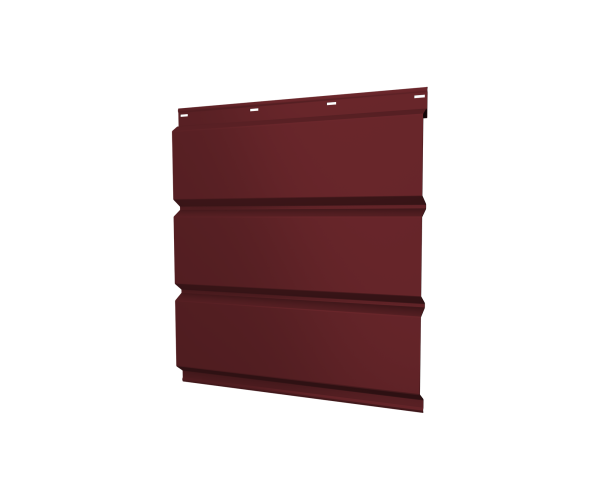 Софит металлический без перфорации 0,5 Satin Matt TX с пленкой RAL 3005 красное вино