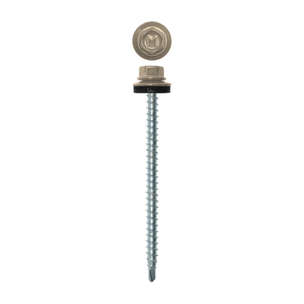 Саморез кровельный Daxmer 4,8х70 RAL 1015 (100) сверло №1