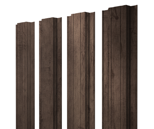 Штакетник Прямоугольный с прямым резом 0,45 Print Premium Almond Wood Fresh