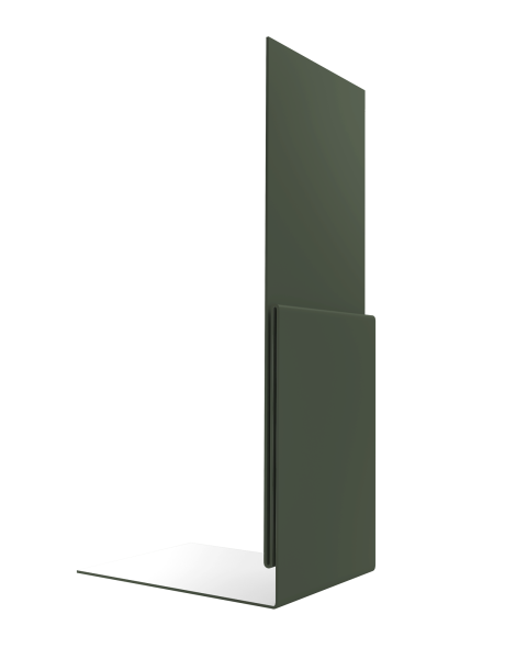 Планка приемная оконная 0,5 Satin Matt TX RAL 6020 хромовая зелень (3м)